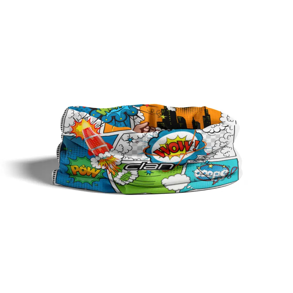 Ice-Silk Biker Bandana Comic (Multi Color)