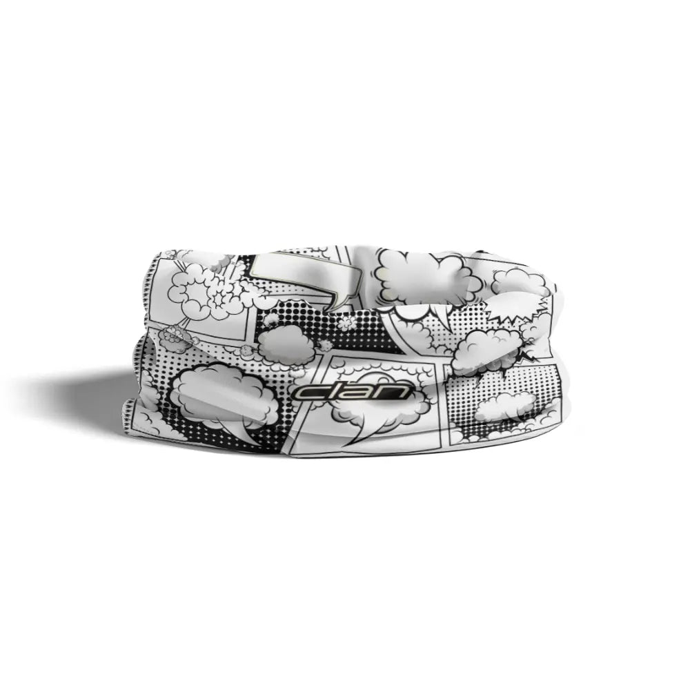 Ice-Silk Biker Bandana Comic(Black)