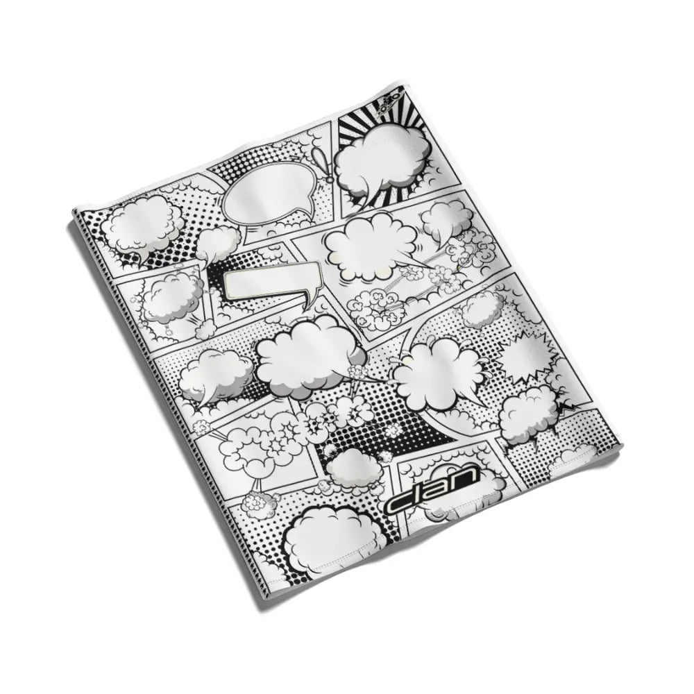 Ice-Silk Biker Bandana Comic (Black)