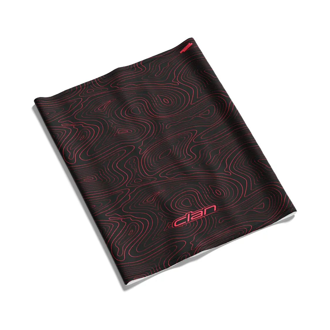 Ice Silk Bandana - Topographic (Red)