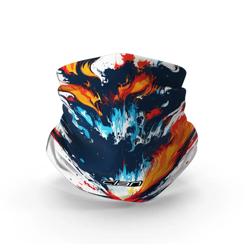 Ice Silk Bandana - Flames (White)