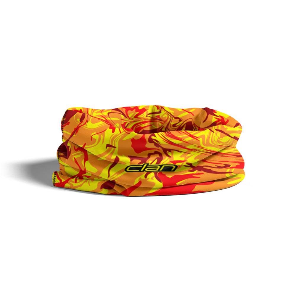 Ice Silk Bandana - Flames (Yellow)