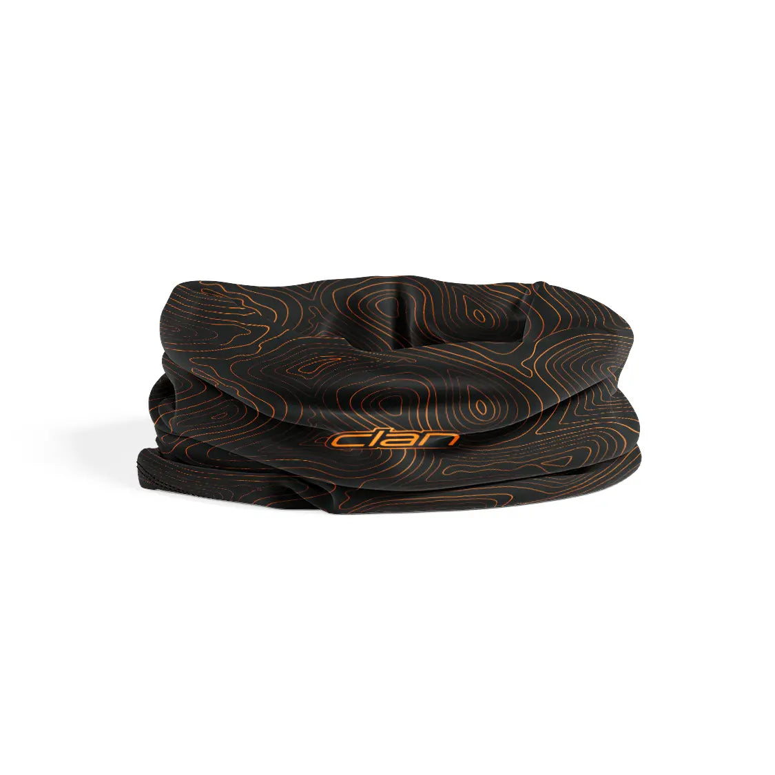 Ice Silk Bandana - Topographic (Orange)