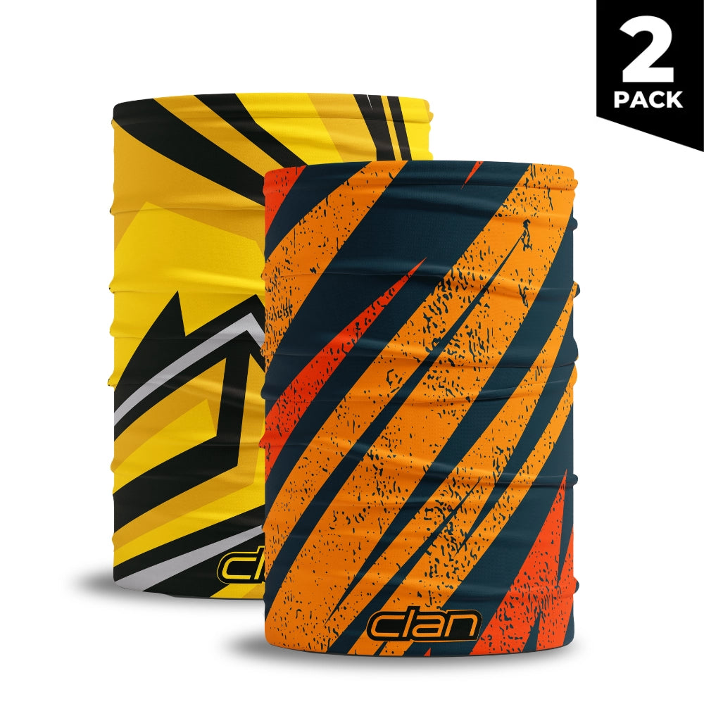 Bandana (2 Pack) - Orange & Yellow