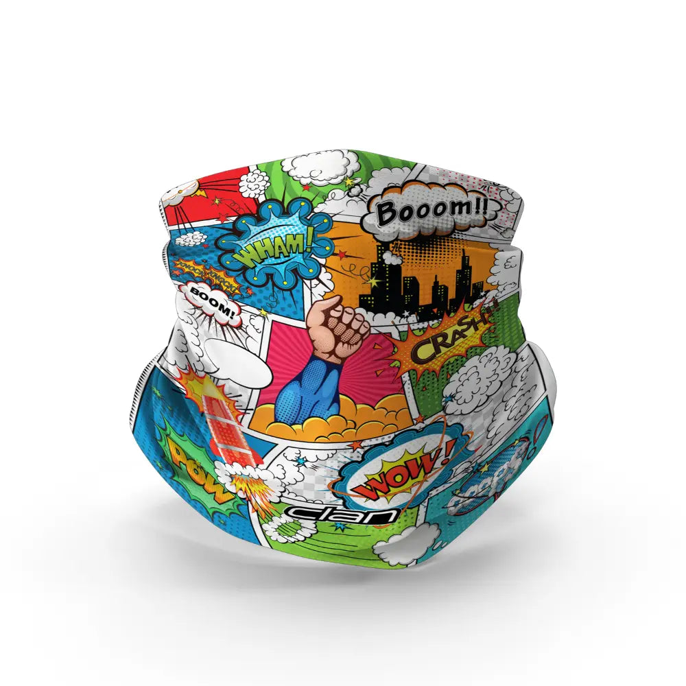 Ice-Silk Biker Bandana Comic (Multi Color)