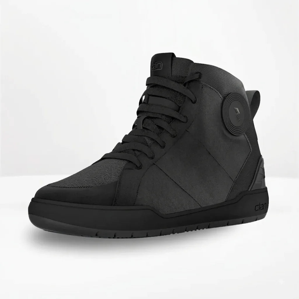 Clan Scout black D3O waterproof motorcycle riding shoes
