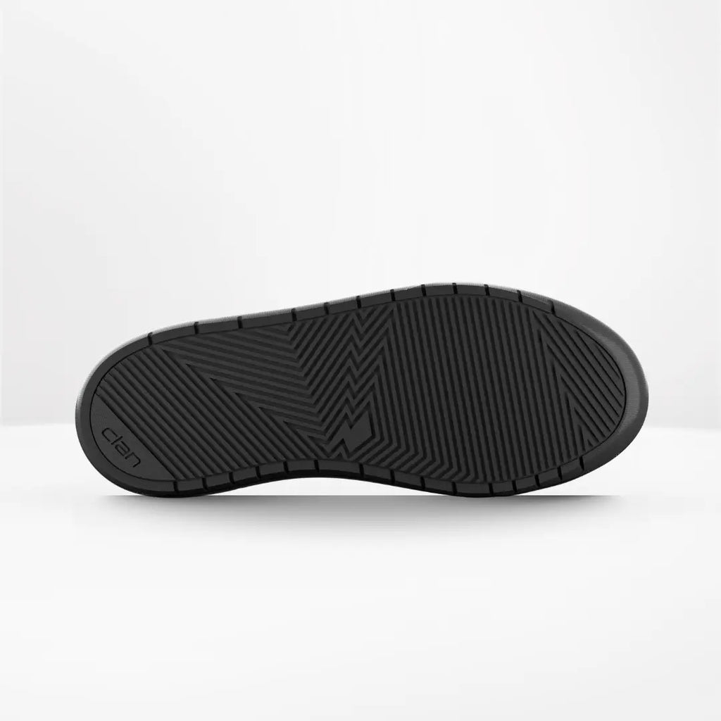 Clan Scout Black D3O waterproof motorcycle riding shoe — outsole tread view