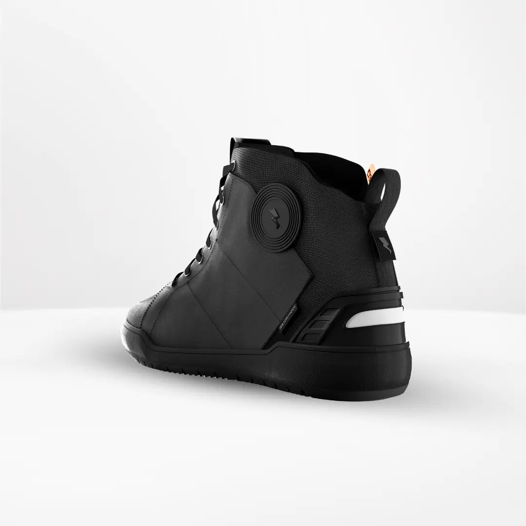 Clan Scout Black D3O waterproof motorcycle riding shoe — side profile