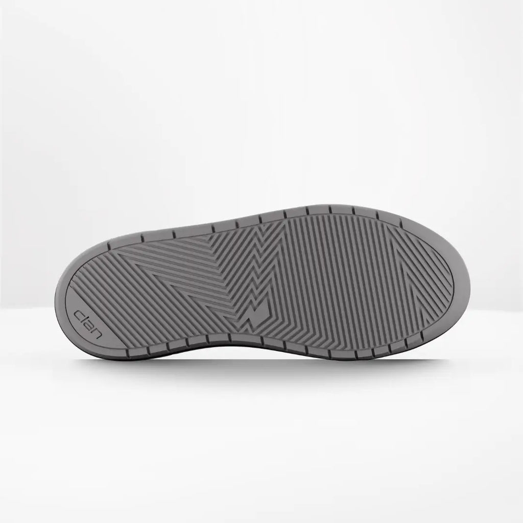 Clan Scout Grey D3O waterproof motorcycle riding shoe — outsole tread view