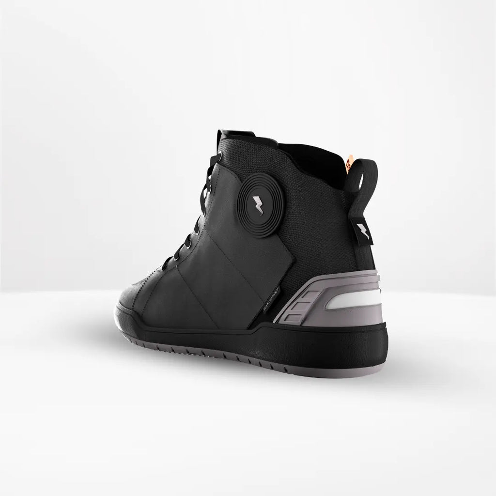 Clan Scout Grey D3O waterproof motorcycle riding shoe — side profile