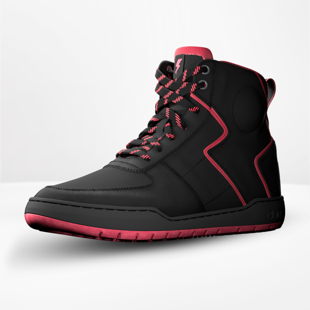 Clan Stealth red waterproof motorcycle riding shoes