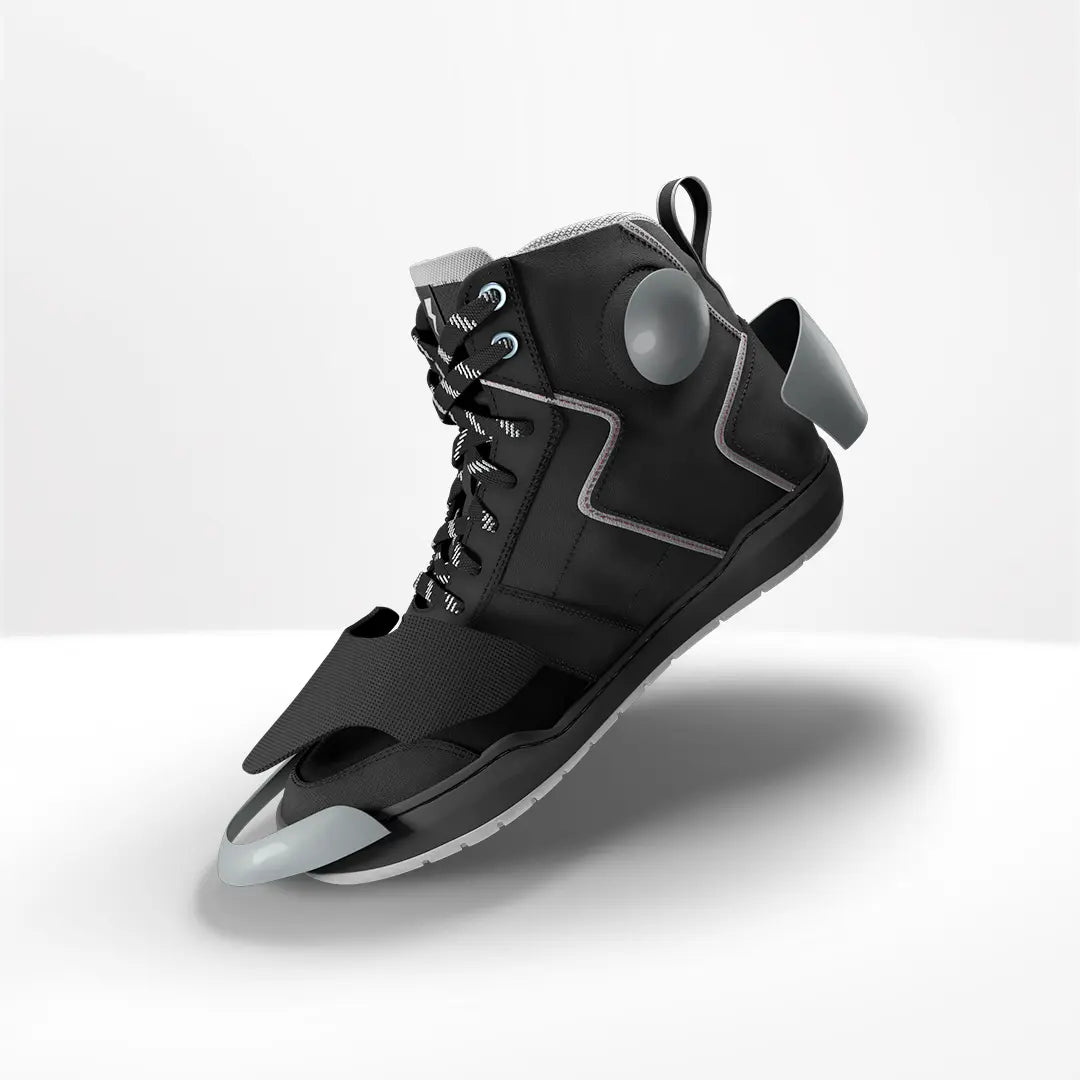 Clan Stealth Grey Riding Shoes Showing 3 Point Protection
